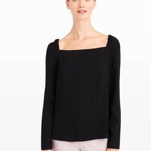 NWOT XS Club Monaco long sleeved black top